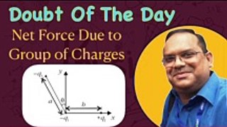 Three charges −q  1 ​ , +q  2 ​  ,−q  3   are placed as shown in the figure. The x-component on the force on −q  1 ​	 is proportional to: #jee