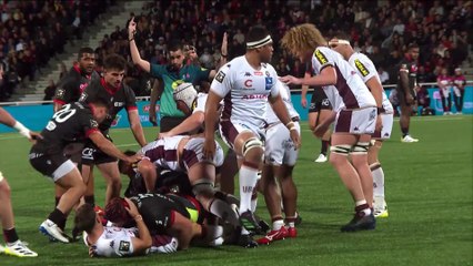 TOP 14 - Essai de Beka SAGINADZE (LOU) - LOU Rugby - Union Bordeaux-Bègles - Saison 2022/2023