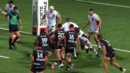 TOP 14 - Essai de Jordan TAUFUA (LOU) - LOU Rugby - Union Bordeaux-Bègles - Saison 2022/2023
