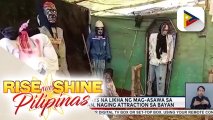 Halloween displays na likha ng mag-asawa sa Mariveles, Bataan, naging attraction sa bayan