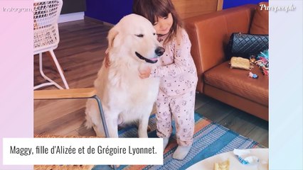 Alizée comblée avec Grégoire et leur fille Maggy, week-end à la ferme au milieu des poules et des alpagas