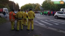 Action syndicale des pompiers de la zone de Wallonie picarde