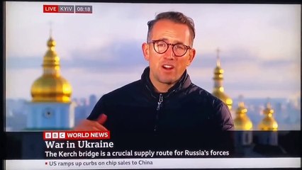 BBC muhabiri bombardımana canlı yayında yakalandı
