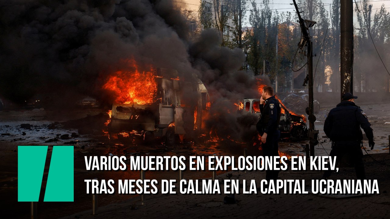 Bombardeos en Kiev