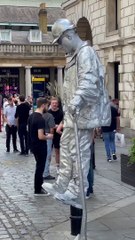 Silverman of London _ street performer, floating and levitating trick Covent Garden #Shorts