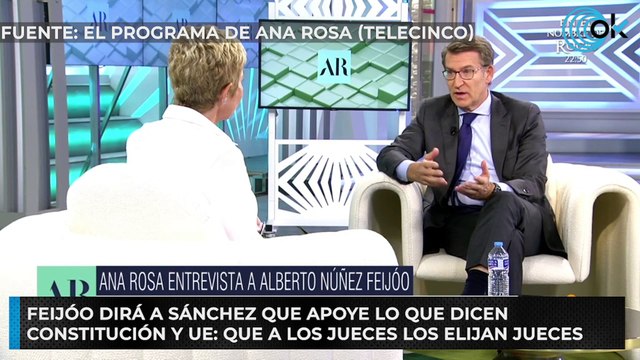 Feijóo dirá a Sánchez que apoye lo que dicen Constitución y UE: que a los jueces los elijan jueces