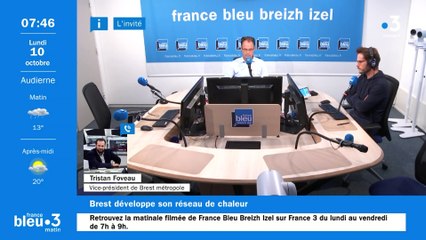 Le réseau de chaleur s'agrandit dans la métropole de Brest : Tristan Foveau invité de  France Bleu Breizh Izel