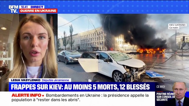 Bombardements à Kiev: Les Russes veulent épuiser notre système de défense aérienne , affirme la députée ukrainienne Lesia Vasylenko