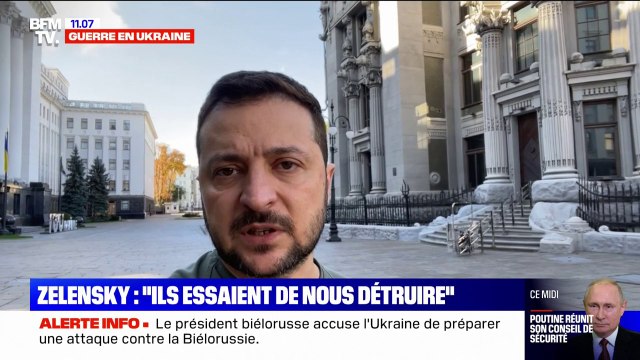 Frappes en Ukraine: Volodymyr Zelensky assure que la Russie vise les infrastructures énergétiques du pays