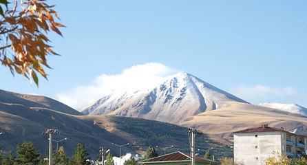 Palandöken'in zirvesi beyaza büründü