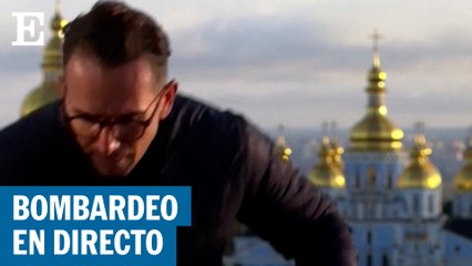 Un misil cae en Kiev durante una conexión en directo de la BBC