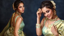 South Filmfare Awards 2022: Shehnaaz Gill Traditional Green Saree Look Viral | Boldsky*Entertainment
