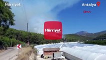 Antalya'nın Kumluca ilçesinde orman yangını