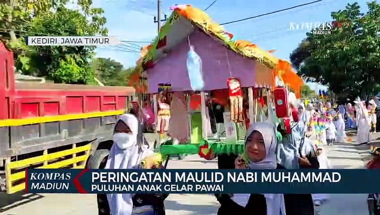Peringatan Maulid Nabi Muhammad, Puluhan Anak Gelar Pawai