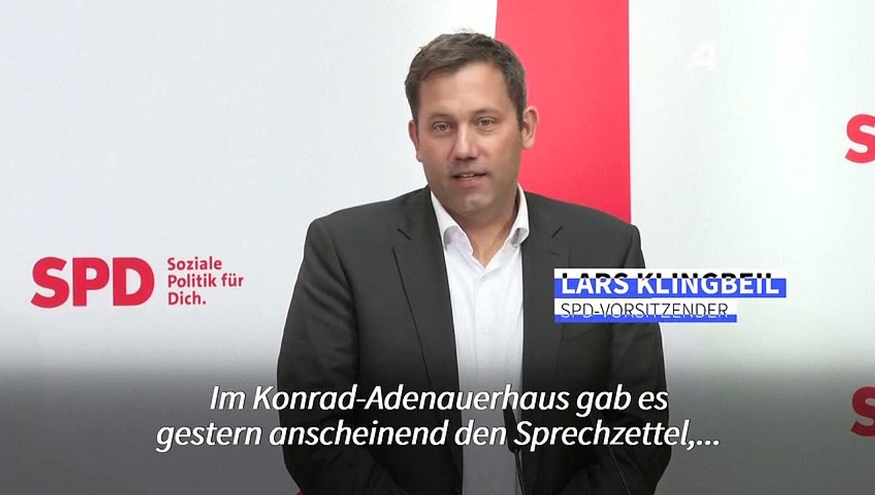 SPD-Sieg in Niedersachsen: Klingbeil lobt Partei-Geschlossenheit