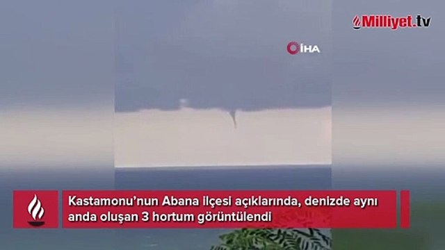 Karadeniz’de aynı anda 3 hortum oluştu