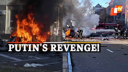 Putin's Crimea Bridge Revenge! Ukraine's Capital Kyiv Bombed