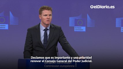 La Comisión Europea, sobre la dimisión de Lesmes: "Reafirma la urgencia de encontrar una solución"