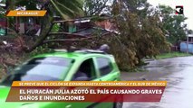 El huracán Julia azotó el país causando graves daños e inundaciones