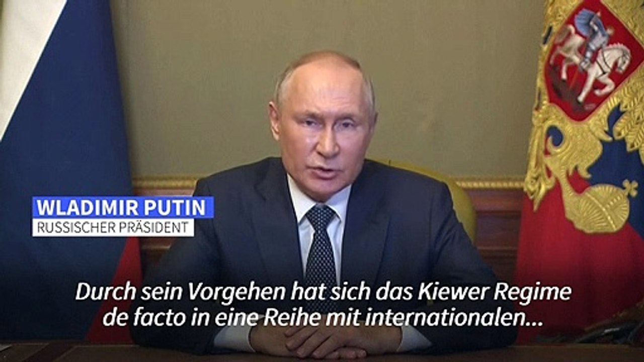 Putin droht harte Reaktion für den Fall weiterer ukrainischer Angriffe an
