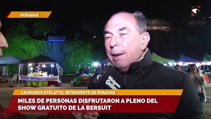 Miles de personas disfrutaron a pleno del show gratuito de La Bersuit