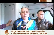 Metro de Caracas sustituye 273 metros lineales de rieles y restablece el servicio en Caño Amarillo