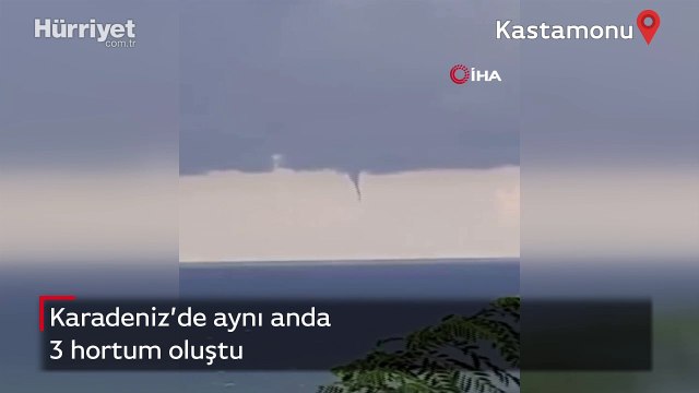 Karadeniz’de aynı anda 3 hortum oluştu