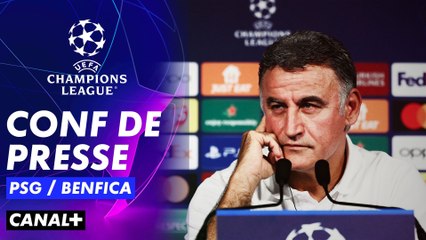 Conférence de presse de Christophe Galtier et Vitinha avant PSG / Benfica