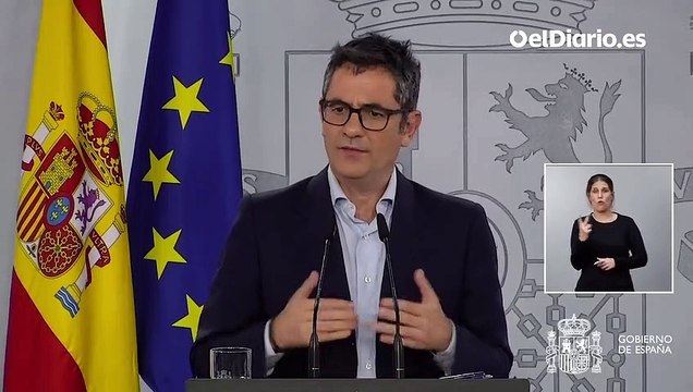 Bolaños: Félix Bolaños: “Nos comprometemos a negociar, en serio, ahora en serio, para lo antes posible tener un acuerdo”