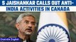 EAM S Jaishankar addresses anti-India & Khalistani activities in Canada | Oneindia News*News