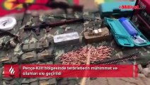 Pençe- Kilit bölgesinde teröristlerin mühimmat ve silahları ele geçirildi