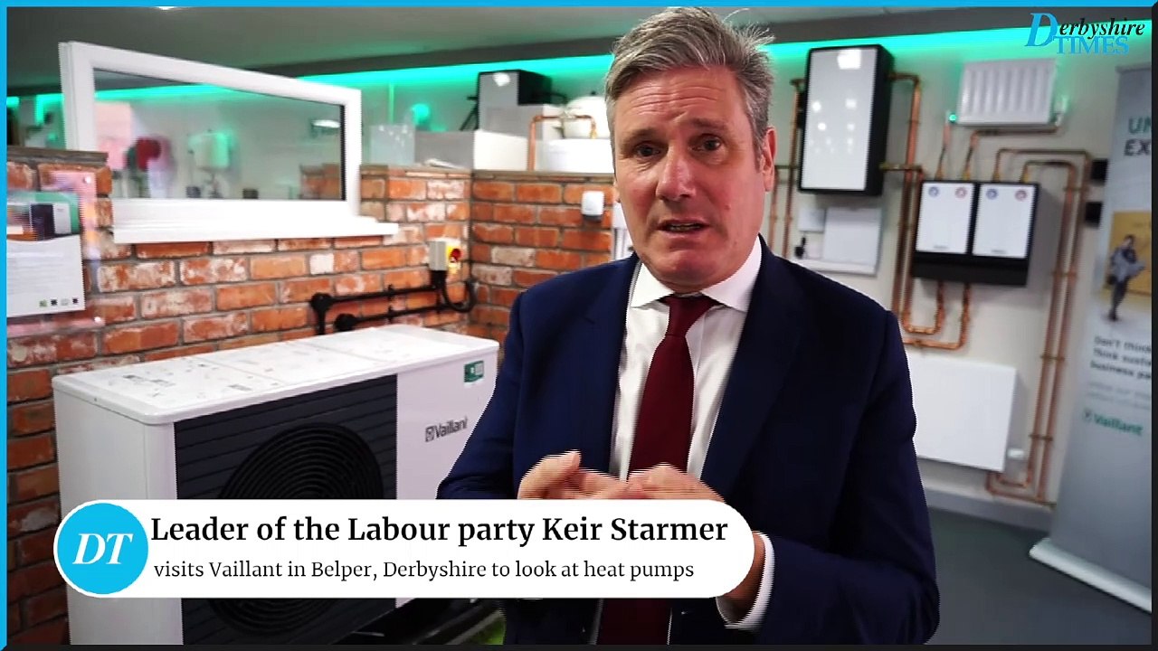Leader of the Labour party Keir Starmer visits Derbyshire