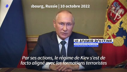 Poutine annonce que la Russie a exécuté des "frappes massives" contre l'Ukraine