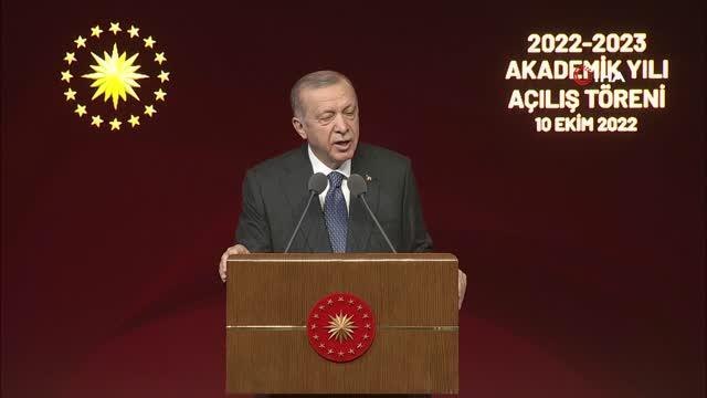 Cumhurbaşkanı Erdoğan: Üniversite mezunu sayımız 2022 yılı itibariyle toplamda 13 milyon 266 bine ulaştı