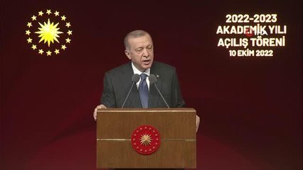 Cumhurbaşkanı Erdoğan: "Üniversite mezunu sayımız 2022 yılı itibariyle toplamda 13 milyon 266 bine ulaştı"