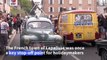 French drivers recreate legendary 'holiday route' traffic jams of the 1950s and 60s