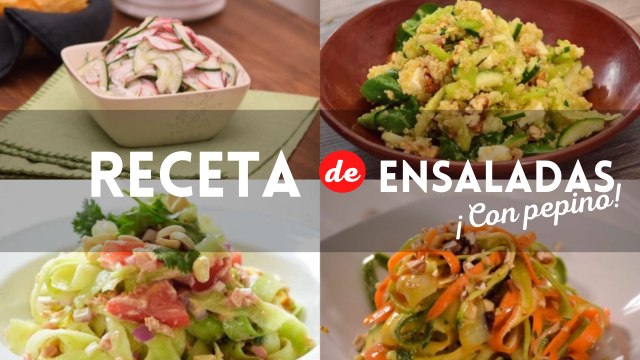 ¿Qué cocinar hoy? 4 fáciles y saludables recetas de ensaladas con pepino