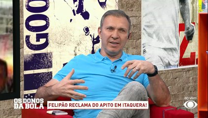 Neto pede punição a Felipão por mandar árbitro colocar camisa do Corinthians 10/10/2022 14:19:39