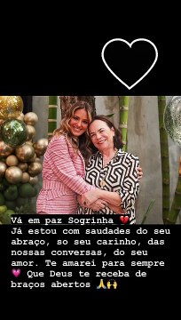 Morte da mãe de César Tralli fez Ticiane Pinheiro deixar emocionante homenagem para Edna Tralli