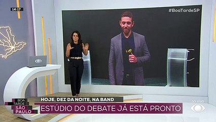 Debate na Band com os candidatos ao governo de SP acontece hoje (10), às 22h 10/10/2022 14:53:38