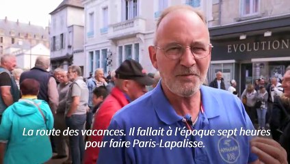 Nationale 7: Lapalisse retrouve ses embouteillages de l'été des années 50
