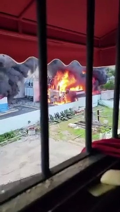 Reportan incendio en Gazcue
