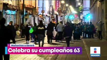 Llevan serenata a Marcelo Ebrard por su cumpleaños