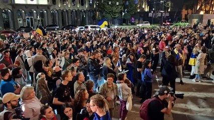 Son dakika haber: Rus güçlerinin Ukrayna'ya düzenlediği füze saldırıları Gürcistan'da protesto edildi