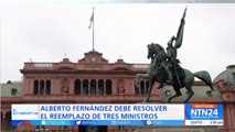 Cambios en el Gabinete de Alberto Fernández tras la renuncia de tres de sus ministros