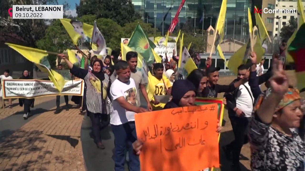 Protesters across the world stand in solidarity with Iranian women
