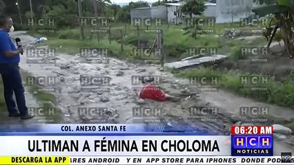 ¡Trágico! En medio de una calle dejan muerta a mujer en #Choloma