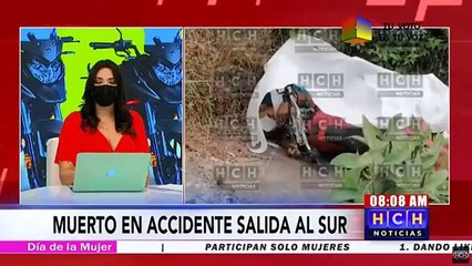 Motociclista muerto en accidente de tránsito en la carretera que conduce de TGU al sur del país