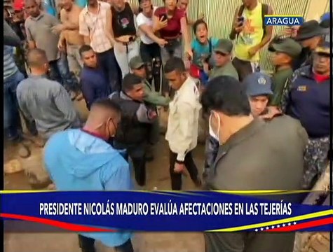 Pdte. Nicolás Maduro inspecciona zonas afectadas por fuertes lluvias en Las Tejerías, estado Aragua