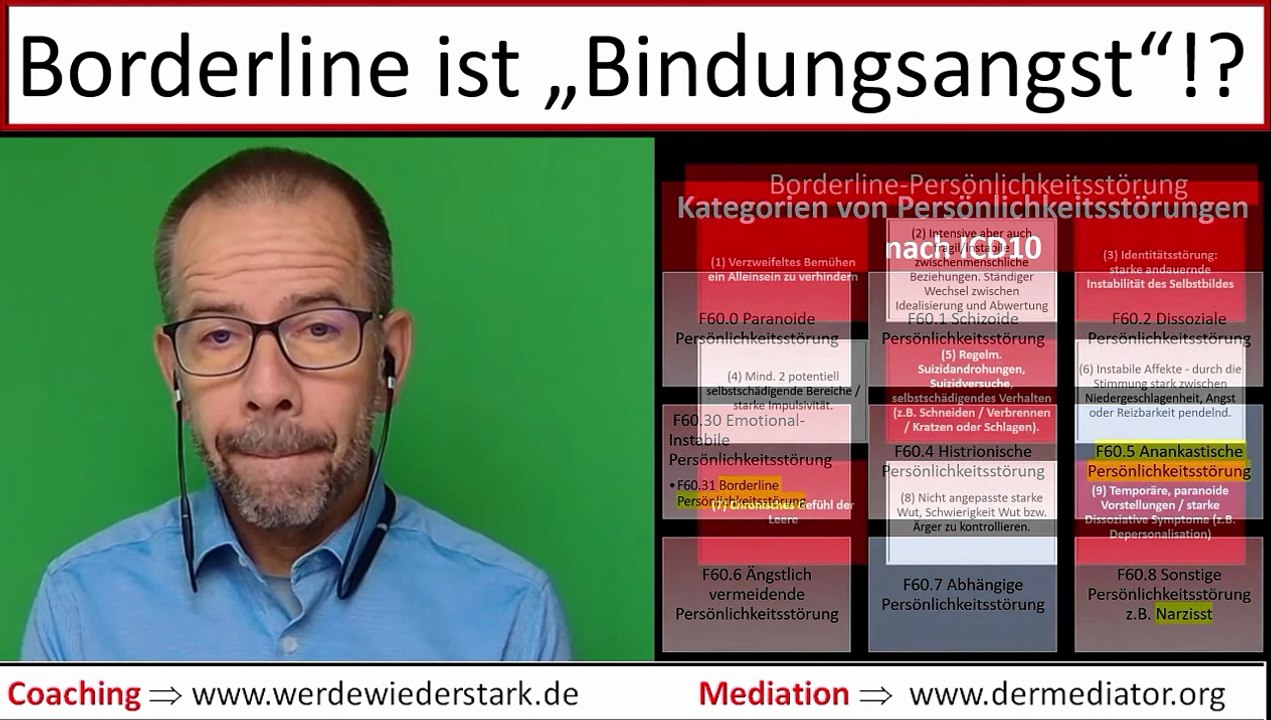 Borderline ist bindungsangst! - wie erkläre ich diese angst des borderliners